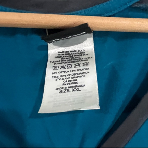 6/$25 Harley-Davidson Teal and Black Short Sleeve Tee - Picture 4 of 7